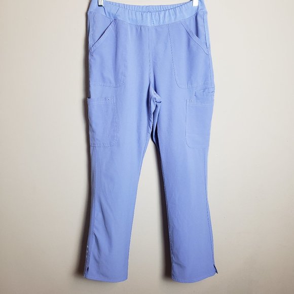 Heartsoul Break On Through HS020 Ceil Blue Cargo Scrub Pants Medium - Picture 1 of 7